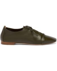 Malone Souliers - Nappa Leather Lace-Up Jean Flats - Lyst