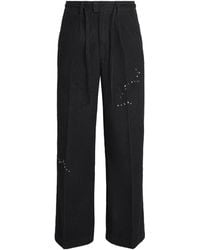 DOMREBEL - Denim Pleated Lazy Trousers - Lyst
