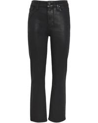PAIGE - Coated Cindy Cropped Jeans - Lyst