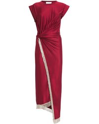 Rabanne - Tasselled Ring-Gathered Midi Dress - Lyst