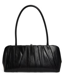 Jil Sander - Small Leather Pleated Goji Shoulder Bag - Lyst