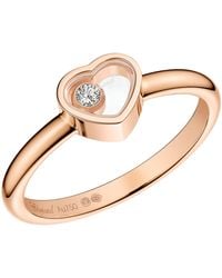 Chopard - And Diamond My Happy Hearts Ring - Lyst