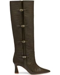 Malone Souliers - Croc-Embossed Leather Nolan Knee-High Boots 70 - Lyst