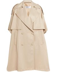 Max Mara - Double-breasted Trench Cape - Lyst
