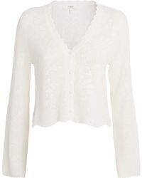 Chloé - Pointelle Knit Cardigan - Lyst