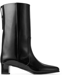 Jimmy Choo - Caly 45 Leather Mid-Calf Boots - Lyst