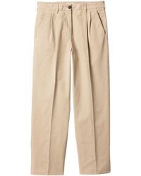 Miu Miu - Cotton Gabardine Trousers - Lyst