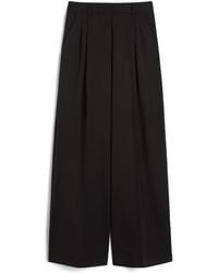 Weekend by Maxmara - Virgin Wool Wide-Leg Trousers - Lyst
