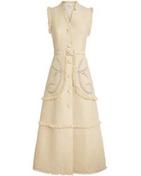 Huishan Zhang - Tweed Corinthe Midi Dress - Lyst