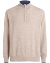Paul & Shark - Cashmere Quarter-Zip Sweater - Lyst