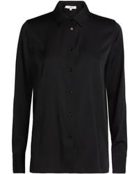 Vince - Silk-Blend Slim-Fit Blouse - Lyst