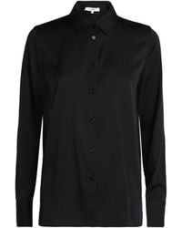 Vince - Silk-Blend Slim-Fit Blouse - Lyst