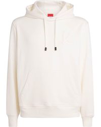 Isaia - Embossed Logo Hoodie - Lyst