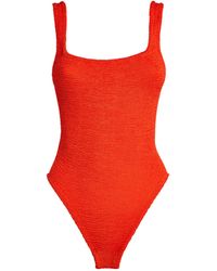 Hunza G - Square-neck Swimsuit - Lyst