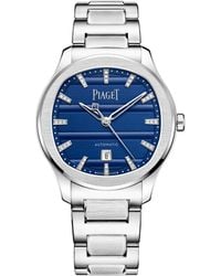 Piaget - Stainless Steel And Diamond Polo Date Watch - Lyst