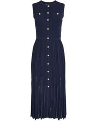 Maje - Pleated Midi Dress - Lyst