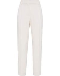 Brunello Cucinelli - Comfort Viscose Couture Twill Slouchy Trousers - Lyst