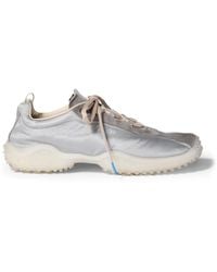 Miu Miu - Technical Fabric & Suede Bubble Sneakers - Lyst