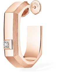 Messika - Moderniste Medium And Diamond Single Hoop Earring - Lyst