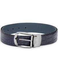 ZEGNA - Crocodile Leather Parentesi Belt - Lyst