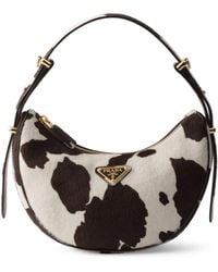 Prada - Mini Leather Arqué Shoulder Bag - Lyst