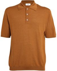 Lardini - Wool-Silk Blend Polo Shirt - Lyst