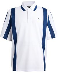 J.Lindeberg - Striped Martin Polo Shirt - Lyst