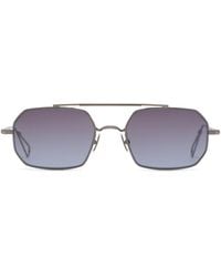 Ahlem - Clovis Ruthenium Rectangle Sunglasses - Lyst