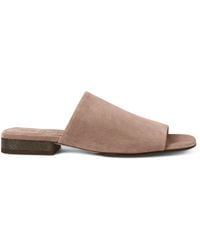 Brunello Cucinelli - Suede Open-Toe Mules - Lyst
