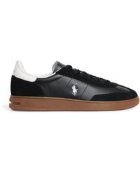 Ralph Lauren - Leather-Suede Bedford Sneakers - Lyst