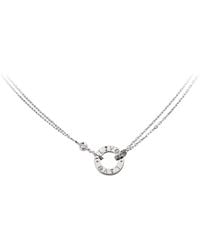 Cartier - And Diamond Love Necklace - Lyst