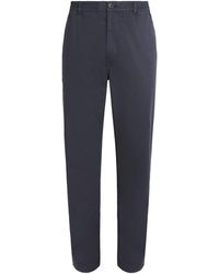 PAIGE - Stretch-Cotton Eberton Wide-Leg Chinos - Lyst