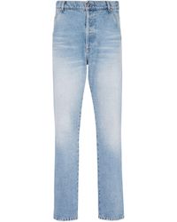 Balmain - Faded Slim Jeans - Lyst
