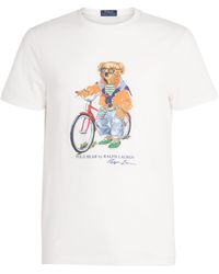 Polo Ralph Lauren - Cotton Polo Bear Bicycle Slim T-Shirt - Lyst