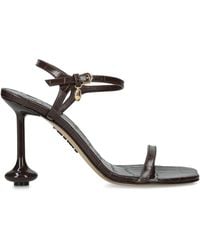 Loewe - Croc-Embossed Leather Toy Heeled Sandals 90 - Lyst