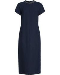 Brunello Cucinelli - Monili-Trim Midi Dress - Lyst