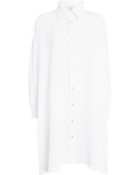 Eskandar - Cotton Seersucker Shirt Dress - Lyst