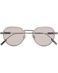 Zegna - Gunmetal Sunglasses - Lyst