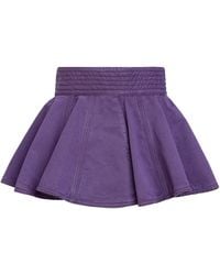 Alaïa - Denim Peplum Belt - Lyst