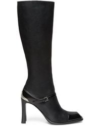 McQueen - Leather Niko Knee-High Boots 95 - Lyst