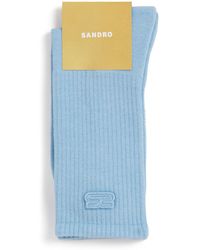 Sandro - Cotton-Blend Double S Socks - Lyst