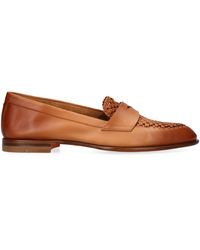 Santoni - Leather Luce Loafers - Lyst