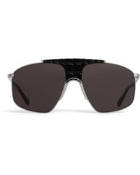 Alaïa - Metal Aviator Mask Sunglasses - Lyst
