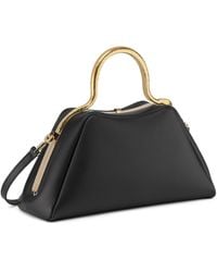 BVLGARI - Small Leather Serpentine Top Handle Bag - Lyst