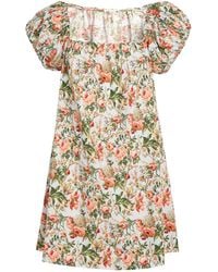 Doen - Floral Julie Mini Dress - Lyst