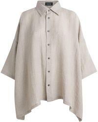 Eskandar - Linen-Blend Stripe Shirt - Lyst