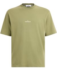 Stone Island - Organic Cotton Logo T-Shirt - Lyst