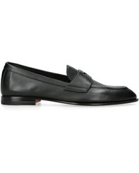 Santoni - Leather Famed Loafers - Lyst