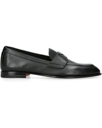 Santoni - Leather Famed Loafers - Lyst