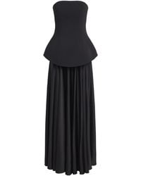 Solace London - Peplum Oriana Maxi Dress - Lyst